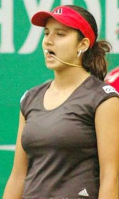 1. Sania Mirza – on the court