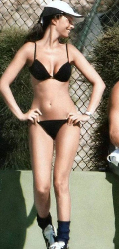 2. Sara Tommasi – black bikini, 2005