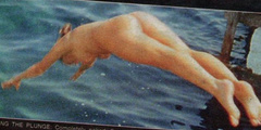 1. Sarah Harding – Topless swimming, 2000
