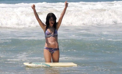 3. Selena Gomez – blue bikini, 2008