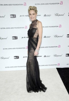 2. Sharon Stone Naked – Elton John AIDS Foundation’s Academy Awards, 2009