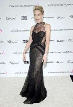 3. Sharon Stone Naked – Elton John AIDS Foundation’s Academy Awards, 2009