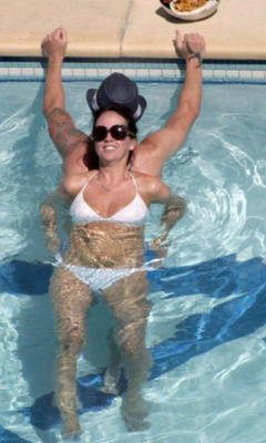 6. Sheree Murphy – white bikini, 2008