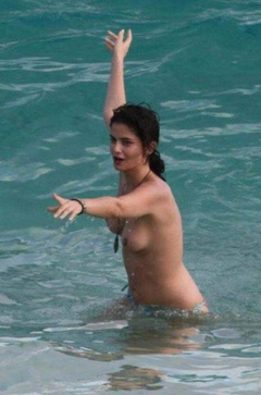 2. Shermine Sharivar – topless at the beach, 2009