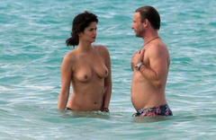 6. Shermine Sharivar – topless at the beach, 2009