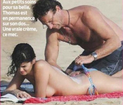 8. Shermine Sharivar – topless at the beach, 2009