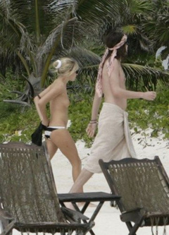 3. Sienna Miller – Topless sunbathing, 2007