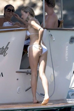 1. Sienna Miller – white bikini, 2009