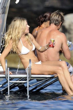 3. Sienna Miller – white bikini, 2009