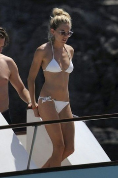 5. Sienna Miller – white bikini, 2009