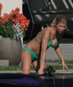 4. Stacy Ferguson - Fergie – green bikini, 2007