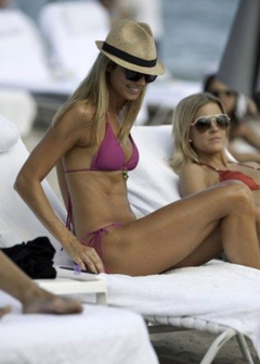 10. Stacy Keibler – purple bikini, 2009