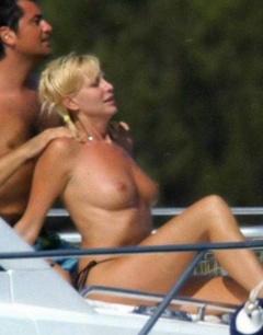 1. Stefania Orlando – Topless sunbathing, 2005