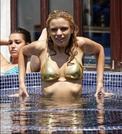 9. Stephanie McMichael – gold bikini, 2008