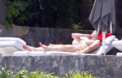 6. Stephanie Seymour – Topless sunbathing, 2011