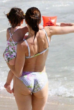 3. Stephanie Seymour – white bikini, 2006