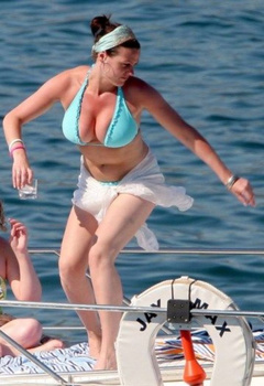 5. Suranne Jones – blue bikini, 2005