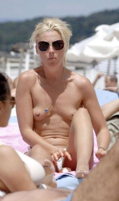 3. Tamara Beckwith – Topless sunbathing, 2009