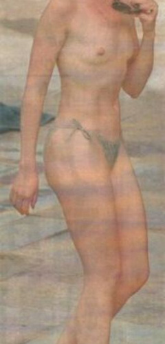1. Tamara Beckwith – Topless sunbathing, 1999