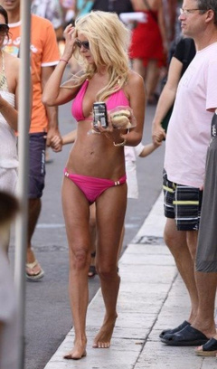 2. Tara Reid – purple bikini, 2009