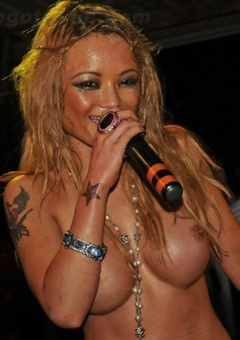 4. Tila Tequila – topless at a concert, 2010