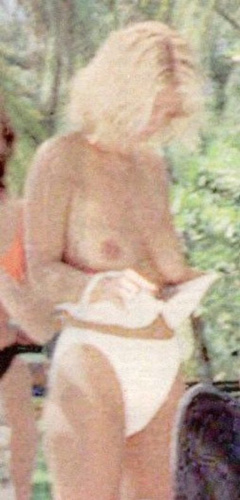 1. Ulrika Jonsonn – Topless sunbathing, 1998