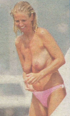 4. Ulrika Jonsonn – Topless swimming, 2002