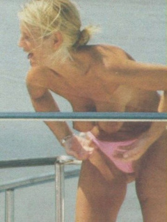 6. Ulrika Jonsonn – Topless swimming, 2002