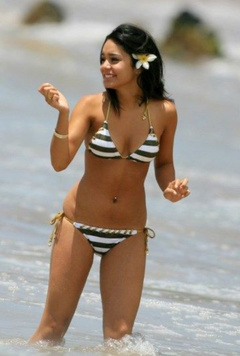 8. Vanessa Hudgens – white bikini, 2007
