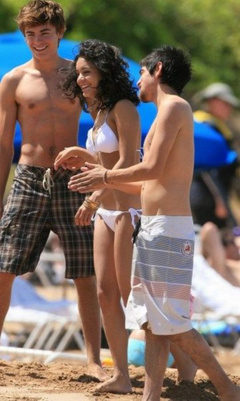 10. Vanessa Hudgens – white bikini, 2007