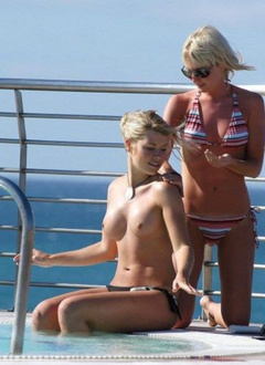 1. Vanessa Nimmo – Topless sunbathing, 2005