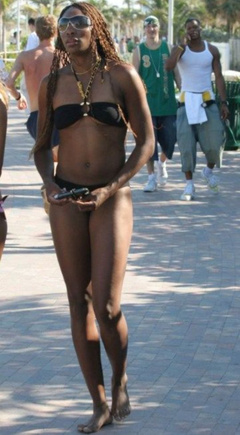 2. Venus Williams – bikini at the beach, 2007