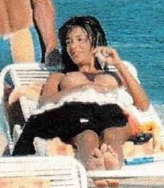 3. Verona Feldbusch – Topless sunbathing