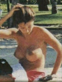 4. Verona Feldbusch – Topless sunbathing