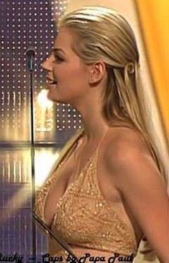 3. Yvonne Catterfeld Cleavage – Bambi, 2003