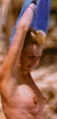 2. Zoe Ball – Topless sunbathing, 1999