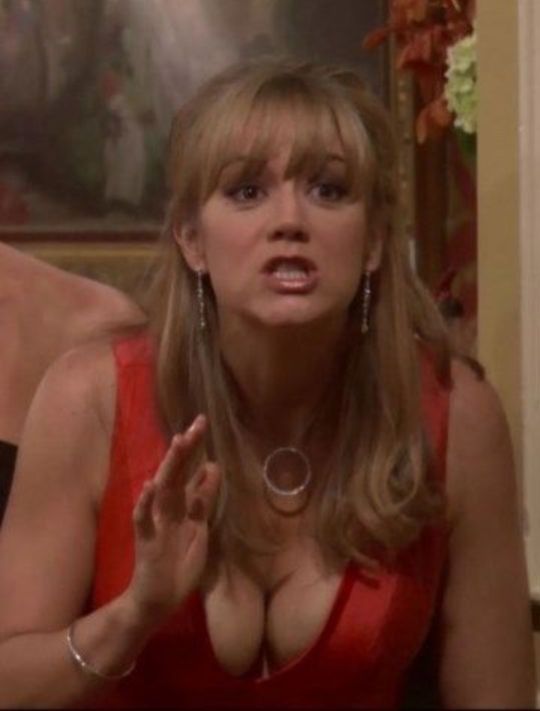 Megyn Price Cleavage - Rules of Engagement, 2008.