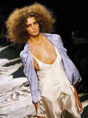 Daria Werbowy Nip Slip – Yves Saint Laurent fashion show, 2003