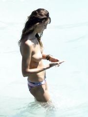 Erin Wasson – Topless sunbathing, 2010