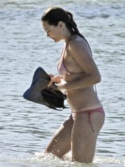 Jennifer Morrison – red bikini, 2008