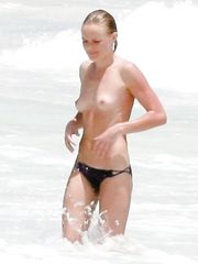 Kate Bosworth – Topless swimming, 2011