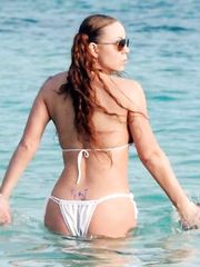 Mariah Carey – white bikini, 2006