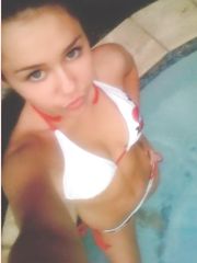 Miley Cyrus – white bikini, 2008