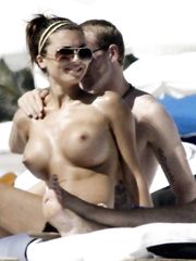 Oksana Andersson – Topless sunbathing, 2008