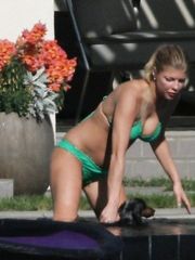 Stacy Ferguson - Fergie – green bikini, 2007