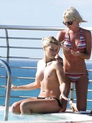 Vanessa Nimmo – Topless sunbathing, 2005