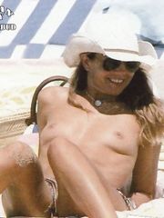 Veronika Loubry – Topless sunbathing, 2005
