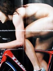 Victoria Pendleton Naked on Bicycle – The Observer, 2008