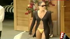 1. Sharon Stone Yellow Bikini Bottom – E! True Hollywood Story