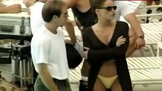 7. Sharon Stone Yellow Bikini Bottom – E! True Hollywood Story